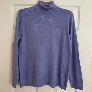 Chico's Emerson Turtleneck Sweater, Lilac Iris, Size 2